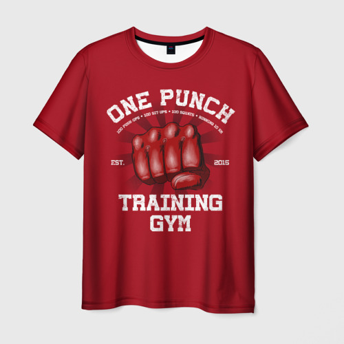 Мужская футболка 3D One Punch Gym, цвет 3D печать