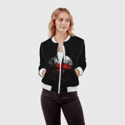 Женский бомбер 3D Мертвый боксер - фото 2