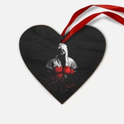 Деревянная игрушка Сердце Мертвый боксер