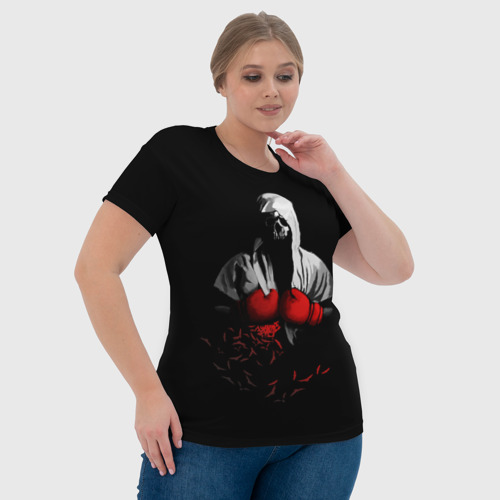 Женская футболка 3D Мертвый боксер, цвет 3D печать - фото 6