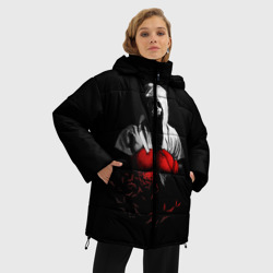 Женская зимняя куртка Oversize Мертвый боксер - фото 2