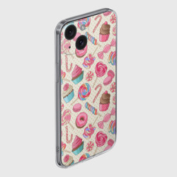 Чехол для iPhone 15 силиконовый с защитой камеры Радости и сладости - фото 2
