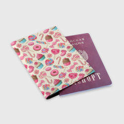 Обложка для паспорта матовая кожа Радости и сладости - фото 2