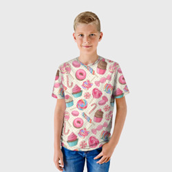 Детская футболка 3D Радости и сладости - фото 2