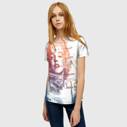 Женская футболка 3D Мэрилин Монро - текстовый портрет - фото 2