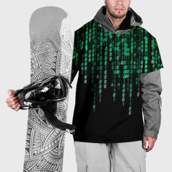 Накидка на куртку 3D Цифровой поток из матрицы