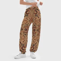 Женские джоггеры оверсайз 3D Ацтекские формы 2 - фото 2