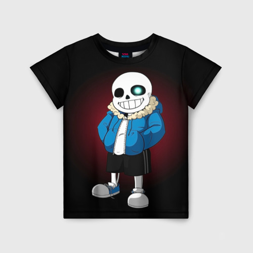 Детская Футболка Sans (3D)