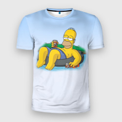 Мужская футболка 3D Slim Симпсоны