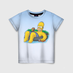 Детская футболка 3D Симпсоны