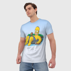 Мужская футболка 3D Симпсоны - фото 2