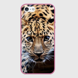 Чехол для iPhone 5/5S матовый Леопард