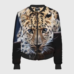 Женский бомбер 3D Леопард