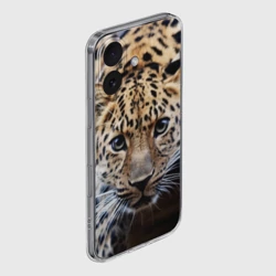 Чехол для iPhone 16 силиконовый с защитой камеры Леопард - фото 2