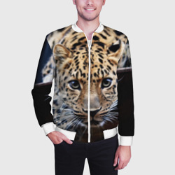 Мужской бомбер 3D Леопард - фото 2