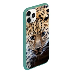 Чехол для iPhone 11 Pro Max матовый Леопард - фото 2