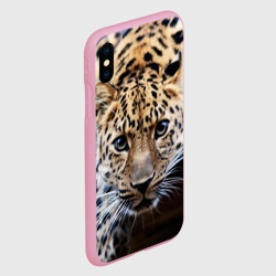 Чехол для iPhone XS Max матовый Леопард - фото 2