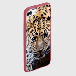Чехол для iPhone 5/5S матовый Леопард - фото 2