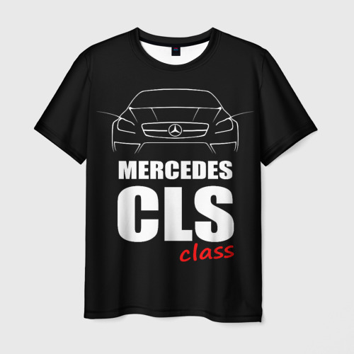 Мужская футболка 3D Mercedes CLS Class, цвет 3D печать