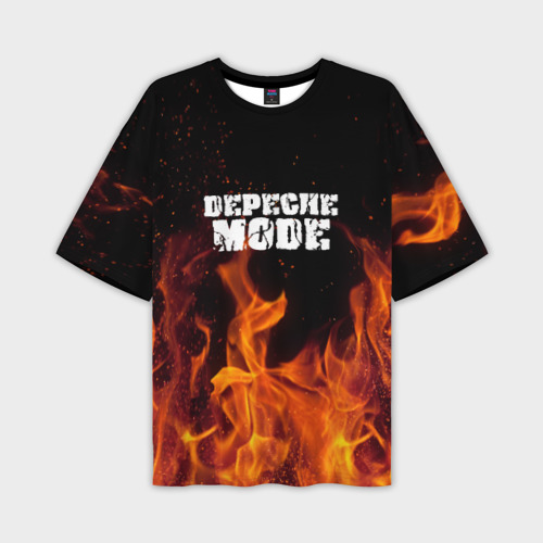 Мужская футболка oversize 3D Depeche Mode, цвет 3D печать