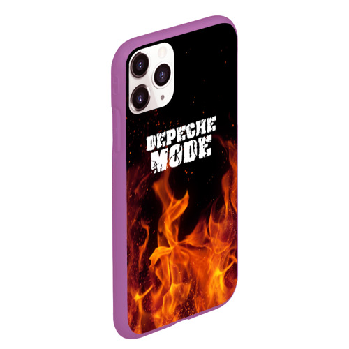 Чехол для iPhone 11 Pro Max матовый Depeche Mode, цвет фиолетовый - фото 3