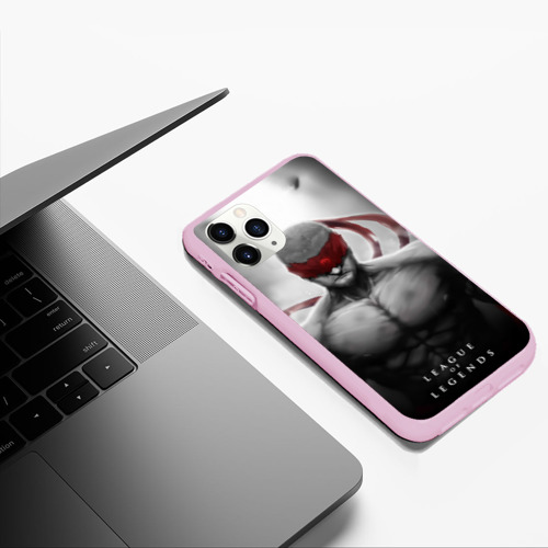 Чехол для iPhone 11 Pro Max матовый Ли Син, цвет розовый - фото 5