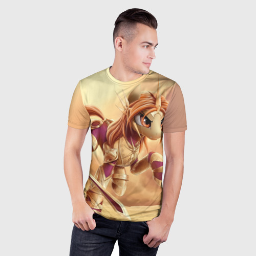 Мужская футболка 3D Slim Pony Leona, цвет 3D печать - фото 3