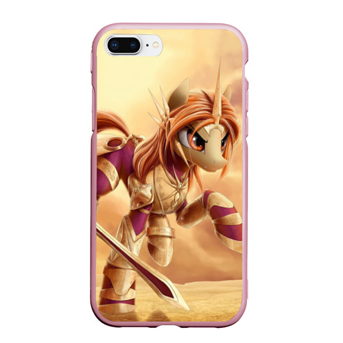 Чехол для iPhone 7Plus/8 Plus матовый Pony Leona, цвет розовый