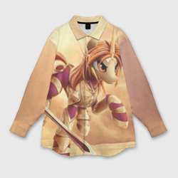 Мужская рубашка oversize 3D Pony Leona