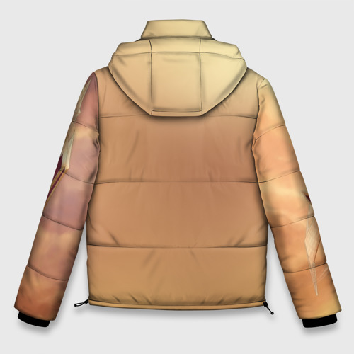 Мужская зимняя куртка 3D с принтом Pony Leona, вид сзади #1
