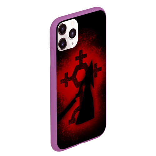 Чехол для iPhone 11 Pro Max матовый Silent Hill, цвет фиолетовый - фото 3