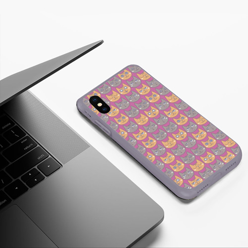 Чехол для iPhone XS Max матовый Эмоции котиков Фото 01 Чехол для iPhone XS Max матовый Эмоции котиков Фото 01