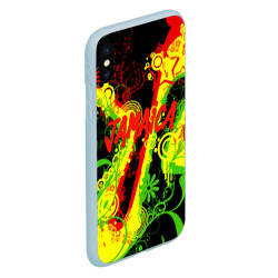 Чехол для iPhone XS Max матовый Ямайка - музыка регги - фото 2