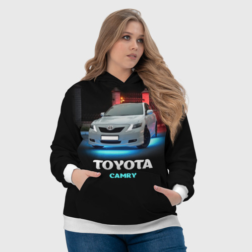 Женская толстовка 3D Toyota Camry, цвет 3D печать - фото 6