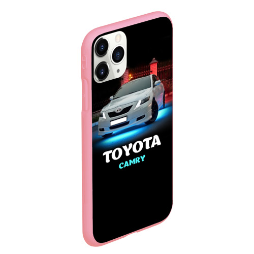 Чехол для iPhone 11 Pro Max матовый Toyota Camry, цвет баблгам - фото 3