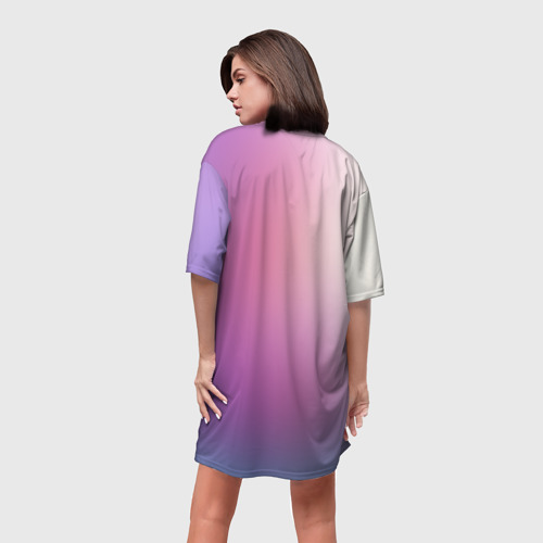 Платье-футболка 3D Дерево, цвет 3D печать - фото 4