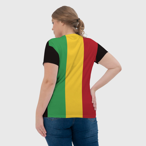 Женская футболка 3D Боб Марли поп-арт, цвет 3D печать - фото 7