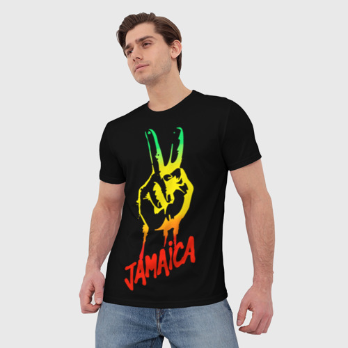 Мужская футболка 3D Ямайка, цвет 3D печать - фото 3