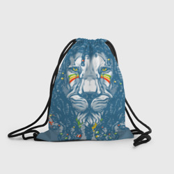Рюкзак-мешок 3D Ямайский лев с дредами
