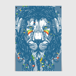 Постер Ямайский лев с дредами