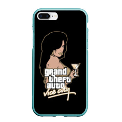 Чехол для iPhone 7Plus/8 Plus матовый GTA - vice city girl