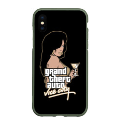 Чехол для iPhone XS Max матовый GTA - vice city girl