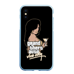 Чехол для iPhone XS Max матовый GTA - vice city girl