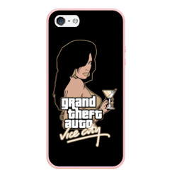 Чехол для iPhone 5/5S матовый GTA - vice city girl