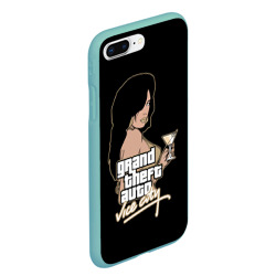 Чехол для iPhone 7Plus/8 Plus матовый GTA - vice city girl - фото 2