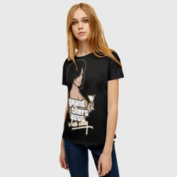 Женская футболка 3D GTA - vice city girl - фото 2