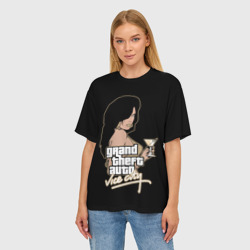 Женская футболка oversize 3D GTA - vice city girl - фото 2