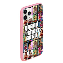 Чехол для iPhone 11 Pro Max матовый GTA - все девушки персонажи - фото 2