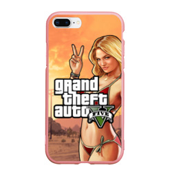 Чехол для iPhone 7Plus/8 Plus матовый GTA V girl