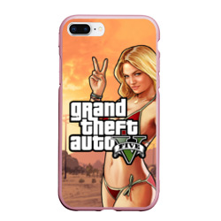 Чехол для iPhone 7Plus/8 Plus матовый GTA V girl